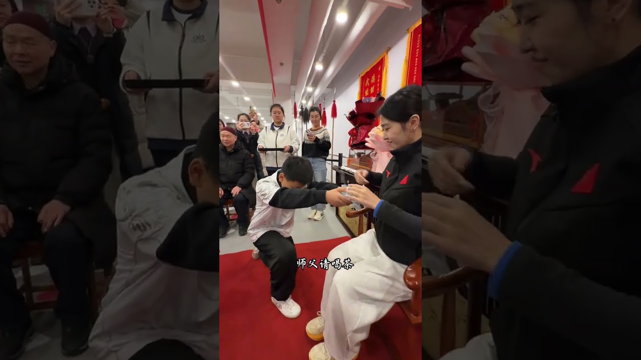 Li Meilin the ninth descendant of Bajiquan received the apprentice ceremony. Thank you