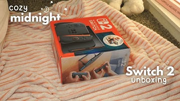 🌙 Midnight Switch 2 Unboxing | Cozy Storytime + First Impressions 🕯️✨