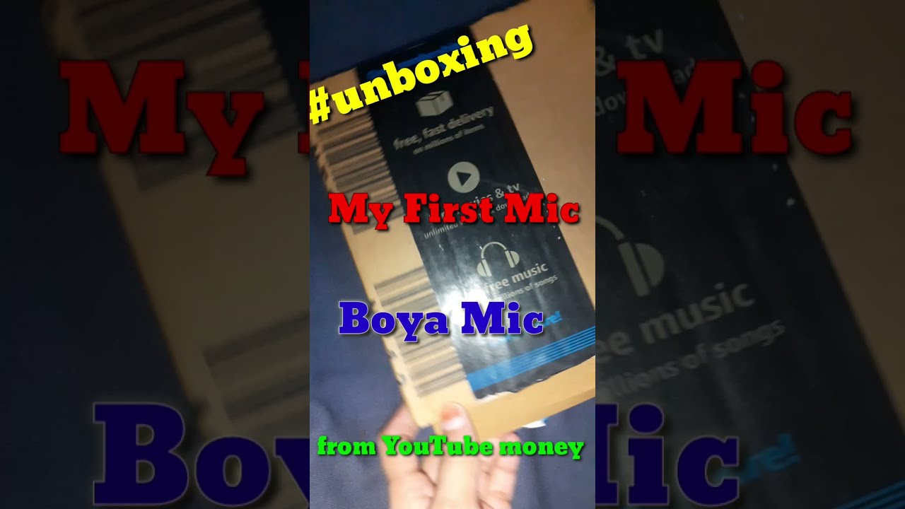 My First Boya BYM1 Mic From YouTube money 