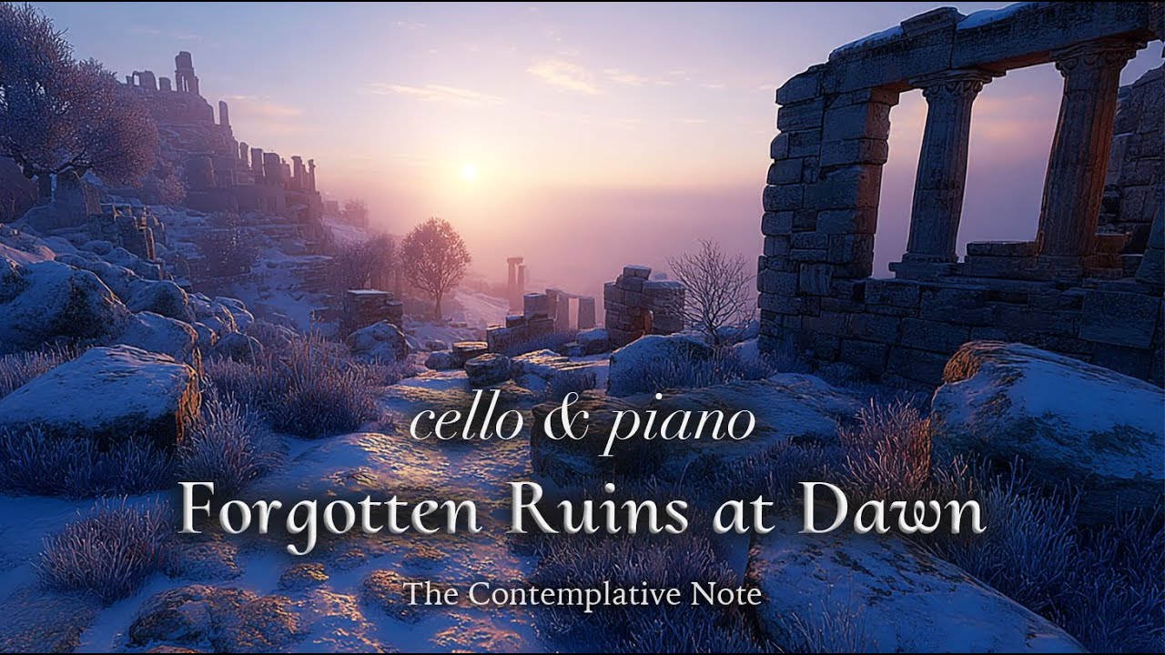Winter Sun Over Forgotten Ruins 🌅 🏛️Relaxing Cello & Piano to Calm the Mind
