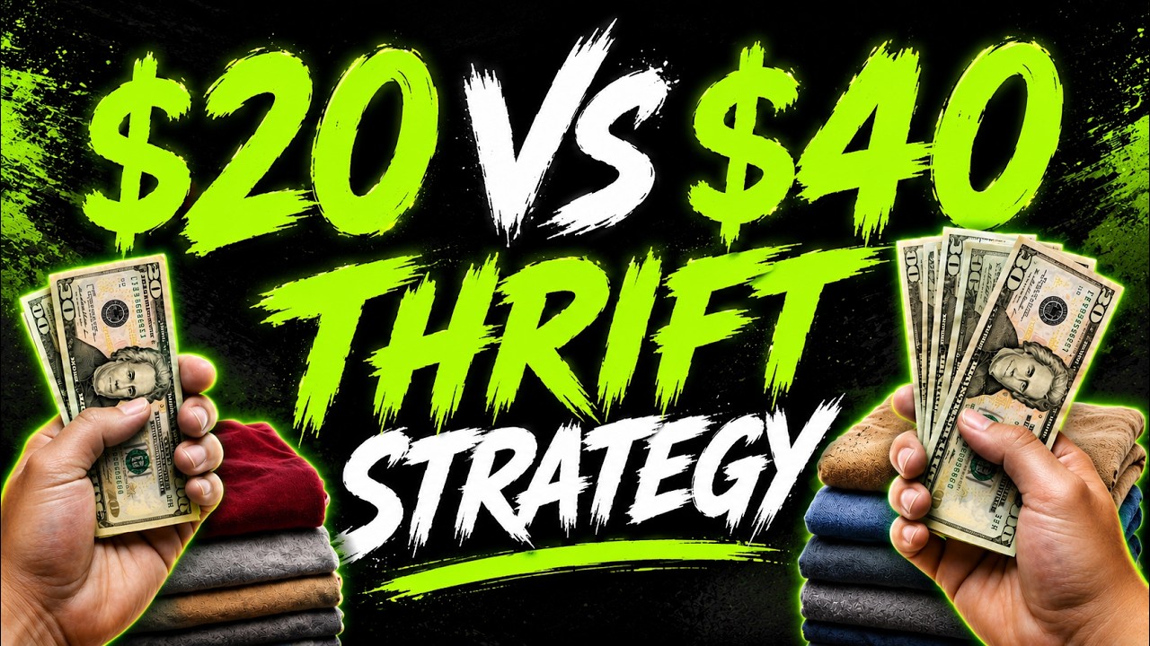 $20 vs $40 Thrift Strategy — Which One Actually Makes More Money? 💵💰 ...