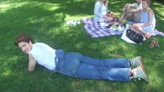 Luodong Mages White Man In Overalls At The Park