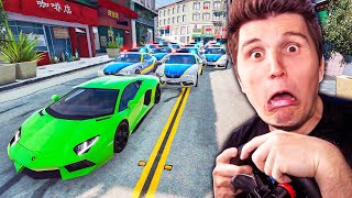 Wer GEWINNT? 1 Lamborghini oder 10 Polizei Autos | BeamNG screenshot 2