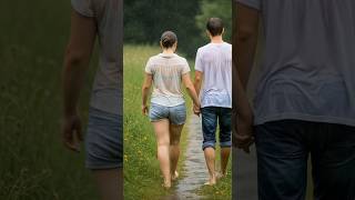 Love Walk in the Rain 🌧️💞 — Soothing Rain & Thunder Ambience for Relaxation #naturesounds #rain