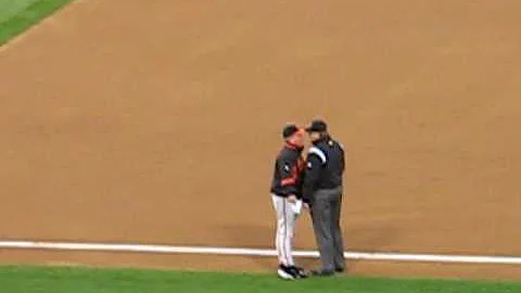 Dave Trembley argues and doesn't get ejected?