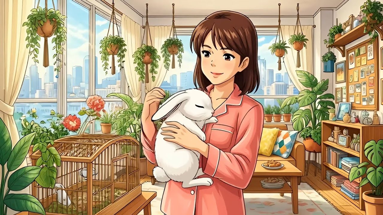 Ghibli Moments | A Quiet Morning Cooking Omu-rice and watching movies ...