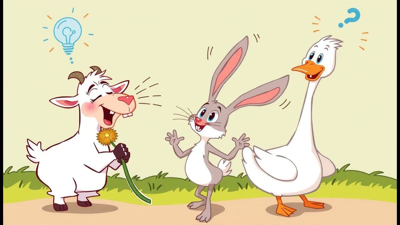 Goose, Goat & Bunny's Secret Code Adventure! Farm Fun!