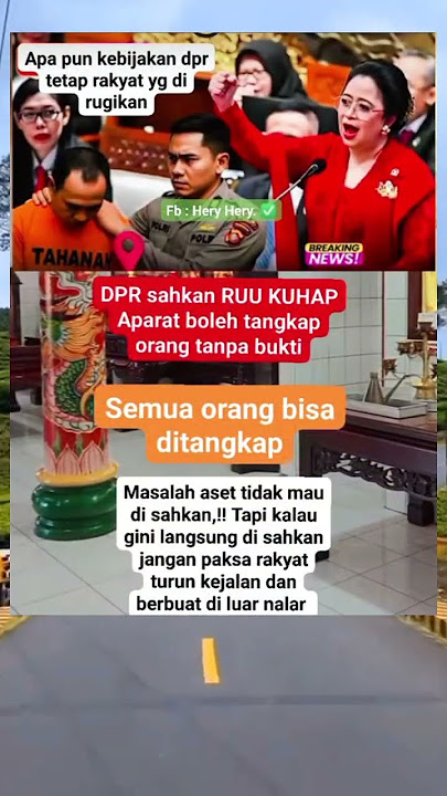 DPR SAHKAN UU KUHAP