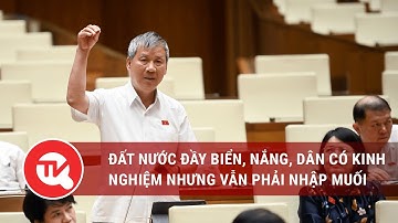 Đại biểu Nguyễn Anh Trí: Đất nước đầy biển, nắng, dân có kinh nghiệm nhưng vẫn phải nhập muối