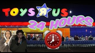 (CHASED!!) 24 HOUR OVERNIGHT TOYS R US FORT ⏰ | CHASED BY OVERNIGHT WORKER (ALARM WENT OFF!)
