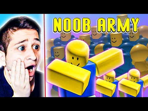 ნეონური არმია მყავს! Noob Army Tycoon Roblox