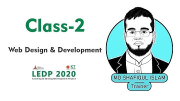 LEDP | Web Design and Development | Bangla Tutorial | Class-02