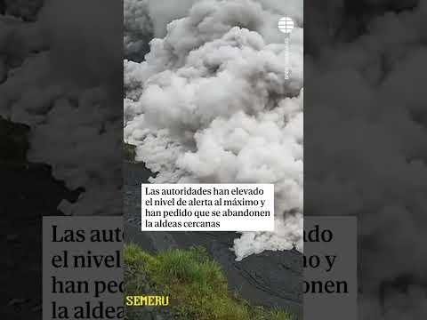 Impresionante timelapse de la erupción del #volcán del Monte #semeru de #indonesia #viral
