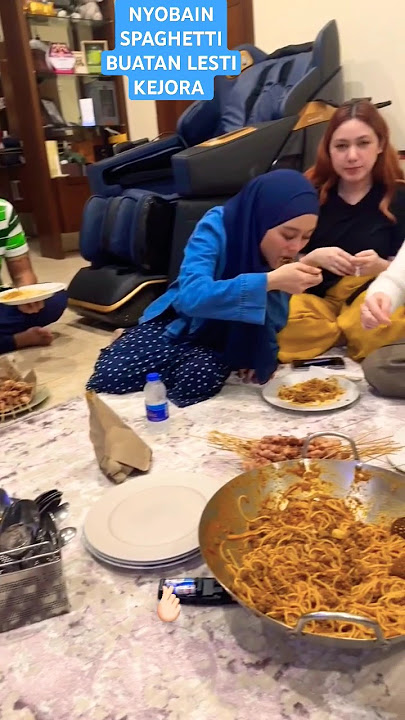 NYOBAIN SPAGHETTI BUATAN LESTI KEJORA #lestikejora #rizkybillar #abangl #babyl #leslar #lestibillar