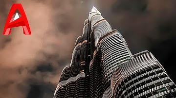 Burj Khalifa in AutoCAD| 3D Modeling Tutorial for Beginners