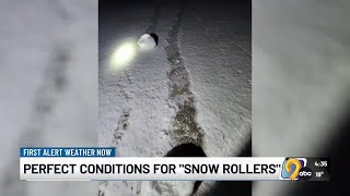 Perfect conditions for 'snow rollers' across eastern Iowa