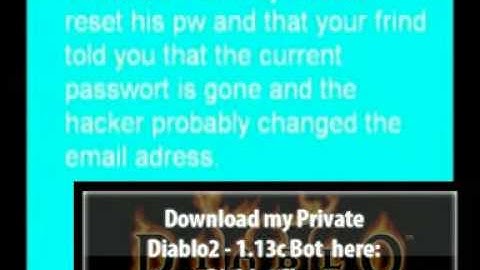 Download PRIVATE Diablo 1.13c Bot - How to hack a diablo 2 account.mpg