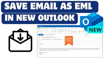 How To Save An Email As EML File In New Outlook #outlook #outlooktips #outlookbusiness
