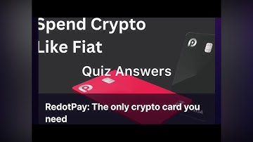 RedotPay: The only crypto card you need. Sweat Wallet Quiz. Learn & Earn