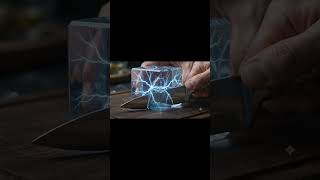 🔪❄️ A Frozen Lightning Storm Inside This Crystal Cube?!