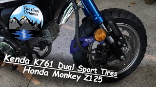 Kenda Model K761 Dual Sport Tires for the Honda Monkey