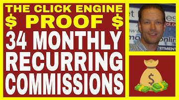 The Click Engine Review - INCOME PROOF - 34 Monthly Recurring Commissions - Autopilot Buyer Traffic