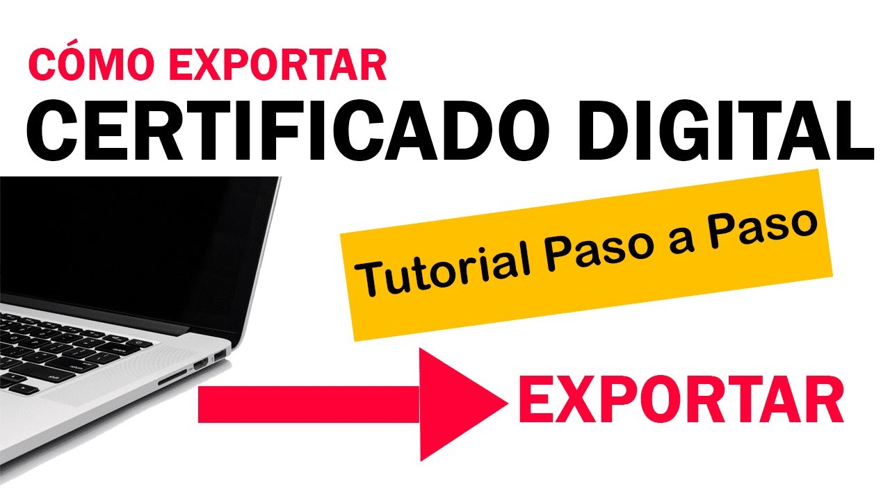 Importar y exportar el certificado digital