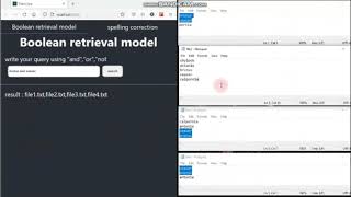 Information Retrieval (boolean model and spelling correction)