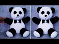 😍KALIP YOK/👌KOCAMAN Peluş Panda Yapılışı/❤Kolay ve Pratik