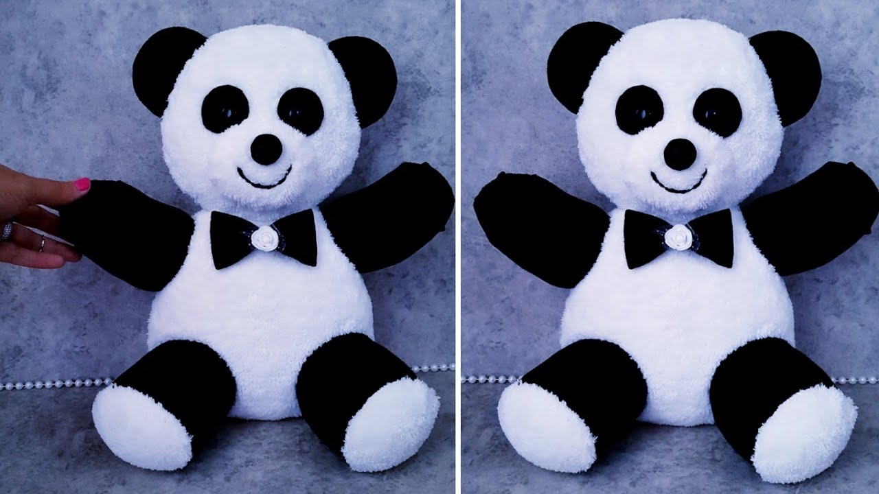 😍БЕЗ ФОРМЫ/👌Создание ОГРОМНОЙ плюшевой панды/❤Легко и практично