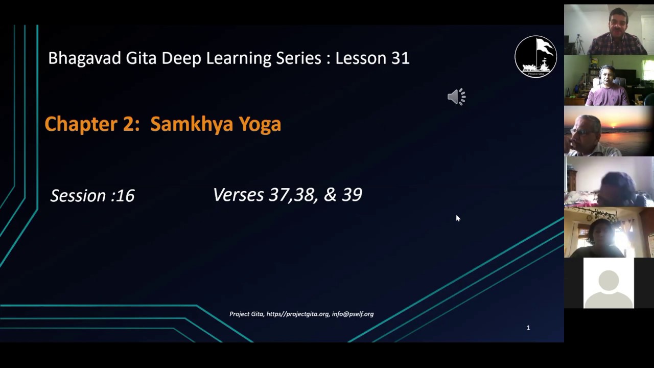 Gita Lesson 32 Chapter 2 Verses 37,38 & 39 - YouTube
