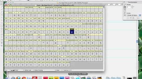 Create a font using Illustrator and FontLab - tutorial part 2