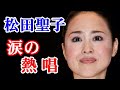 【復帰】松田聖子 沙也加さん急逝から４カ月...復帰ステージの姿に涙が止まらない...