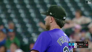 Kyle Freeland records 800th career K