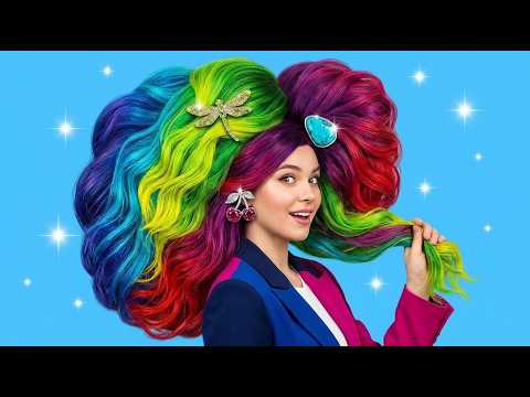 THIN vs THICK Hair Battle! 💥 Funny Problems Every Girl Knows