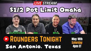 Rounders $1/2 Pot Limit Omaha Cash Game with Rood, Real Estate Guru, Pups, & Joey!!!