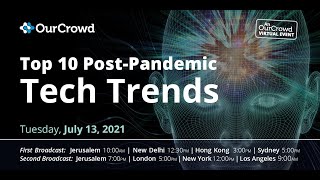OurCrowd Top 10 Post-Pandemic Trends, July 13 2021