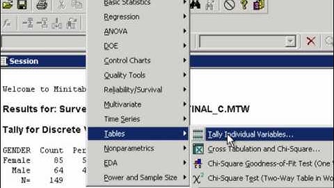 Frequency Tables Minitab.mp4