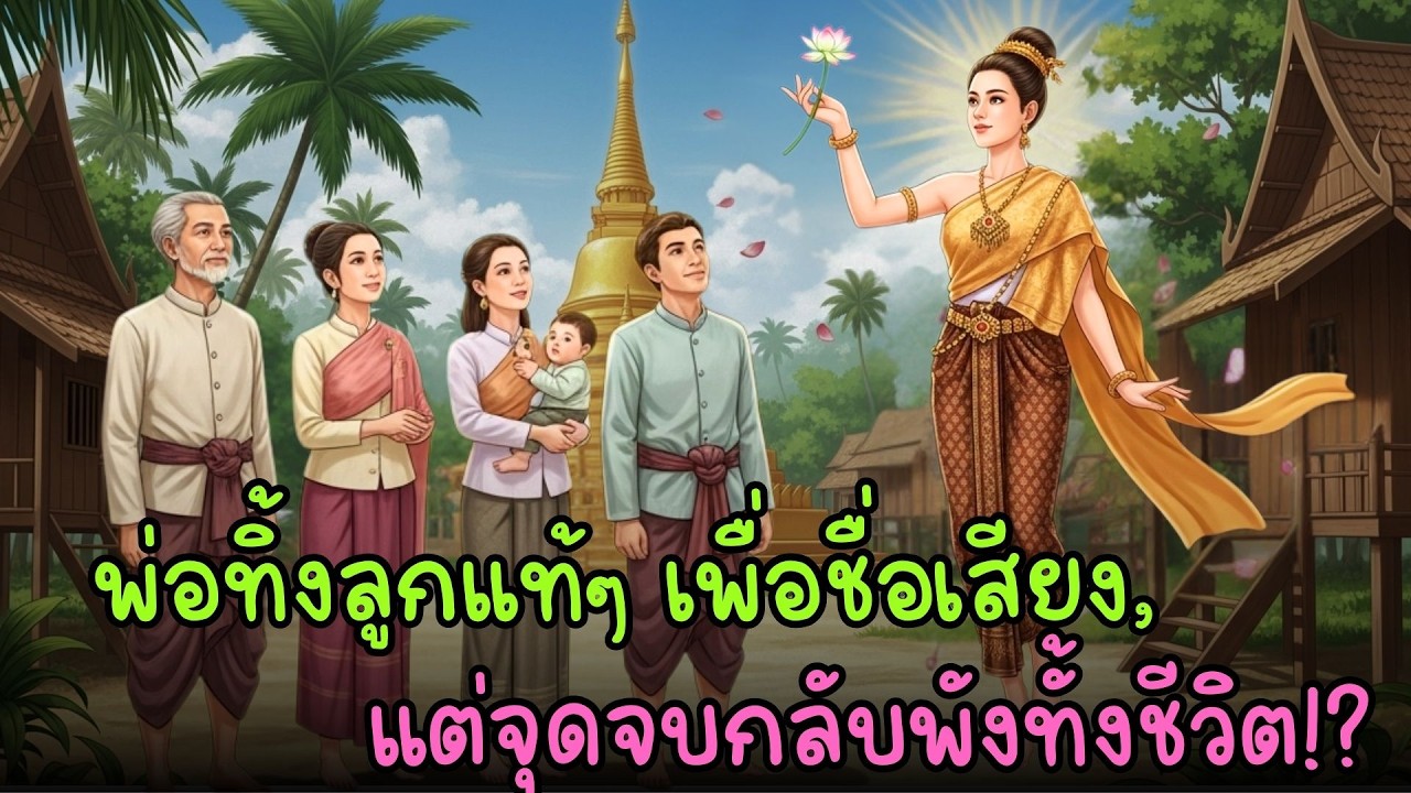 พ่อทอดทิ้งลูกแท้ๆ เพื่อรักษาชื่อเสียง | นิทานพื้นบ้านไทยสอนใจเรื่องกรรมและผลลัพธ์