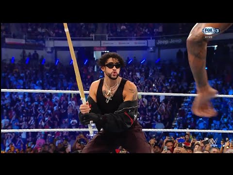 Bad Bunny ataca con Palo de Kendo a Damian Priest & Dominik - WWE SmackDown Puerto Rico: 05/05/2023
