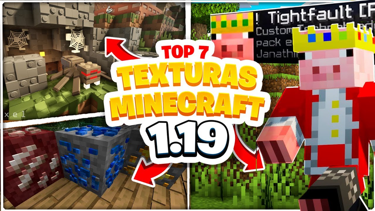 TOP 25 TEXTURE PACKS para MINECRAFT 1.19 - 1.19.4 (JAVA, BEDROCK y  PE)😱PAQUETE DE TEXTURAS 1.19.73 