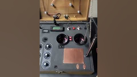 Six Dial Powered Radionics box with two wells