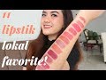 11 LIPSTICK LOKAL FAVORITE + swatches (Purbasari, Wardah, Kimasako, LT Pro)