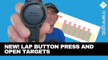 New! Lap Button Press and Open Targets for Structured Workouts