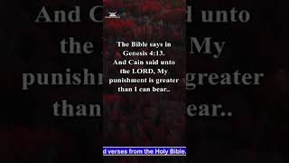 JESUS, help us to have your peace - Genesis 4: 13 || One minute message