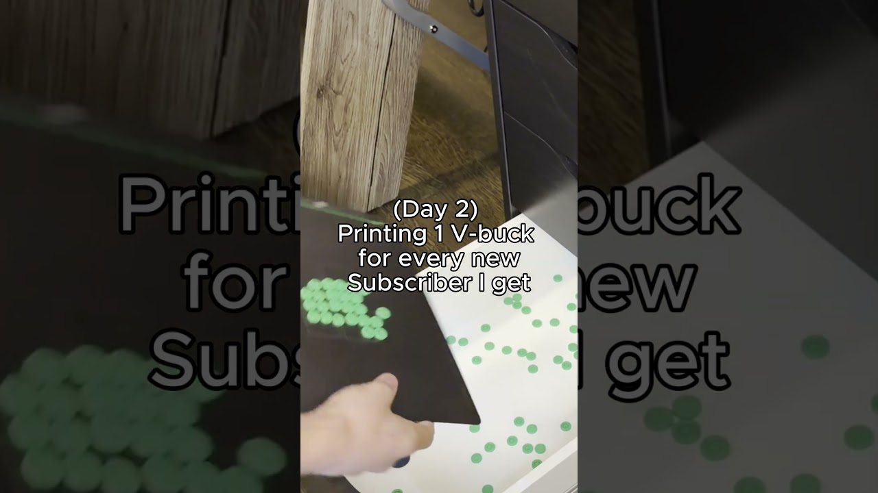 (Day 2) Printing 1 V-Buck for every new Subscriber