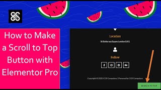 How to Create a Scroll to Top Button with Elementor Pro in Just a Couple Minutes