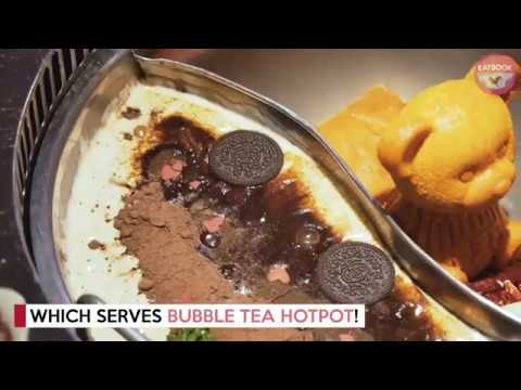 New Bubble Tea Hot Pot With Oreo And Mango Pearls At Clarke Quay