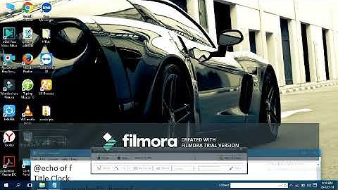 make a Clock form pc  CMD