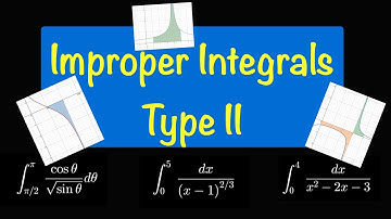 Type II Improper Integrals - Discontinuous Integrands - Convergence and Divergence